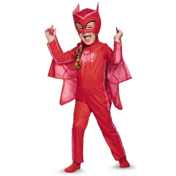 PJ Masks Owlette Halloween Costume In Red, 2T (Small)